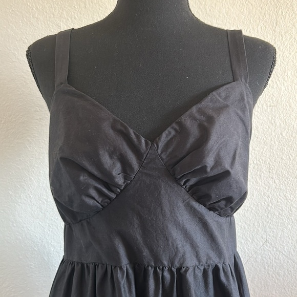 LOFT Black Open Back Maxi Dress Size 6 - Picture 6 of 12
